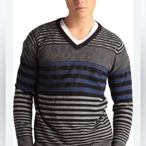 Ed Hardy by‎ Christian Audigier Size M Wool Blend Pullover Sweater V-Neck Unisex